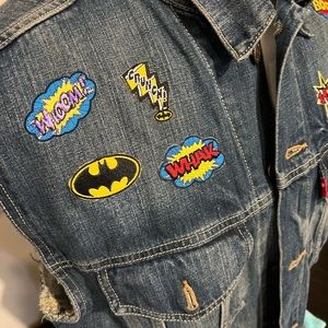 Levi’s jean vest superhero custom